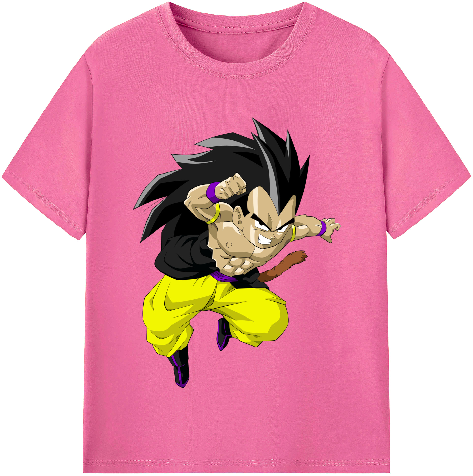 （画像用） ドラゴンボール ベジータ四世（Bejīta Yonsei）DRAGON BALL Vegeta IV レディースカジュアルプリントTシャツ（綿100％）